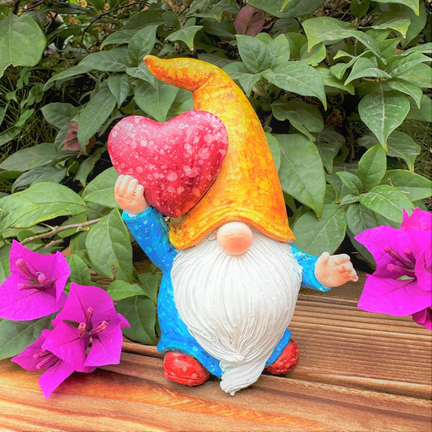 1pc Garden Elf Gnome Resin Sculpture, Outdoor Statue,  For Outdoor Indoor Patio Yard Lawn Porch Ornament Gift