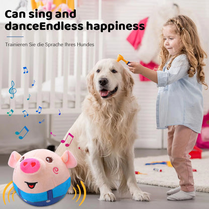 Singing Animal Plush Toy Electric Interactive Toy Talking Electric Interactive Animated Pig Doll Toys For Medium Small Dogs Pets