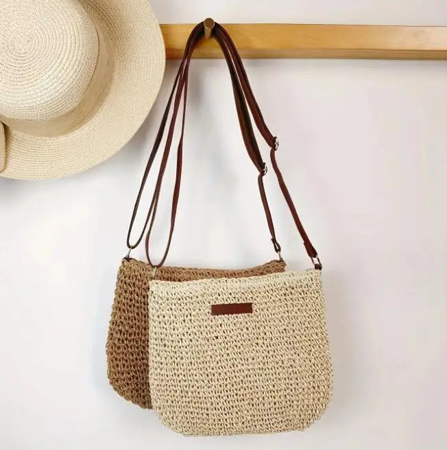 Women's Straw bag for Summer Woven Shoulder Bags for Women Messenger Bohemian Beach Bags Handbag Vacation