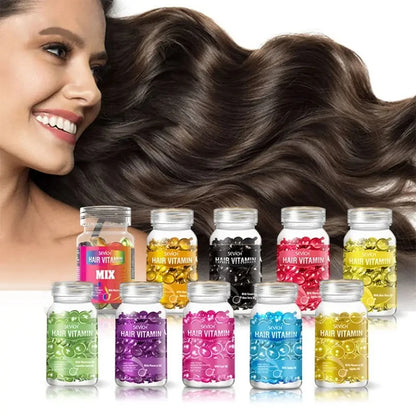 Vitamin Capsule Repair Damaged Hair Keratin Complex Oil Anti-Loss Moroccan Oil Soft Smooth Silky Hair Care Products