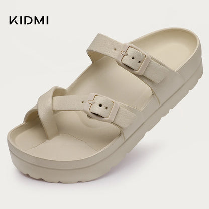 2024 Summer Flat Sandals Women Flat Sandals Women Flip-flops Summer Sandals Outdoor Women Platform Sandals Home Slippers