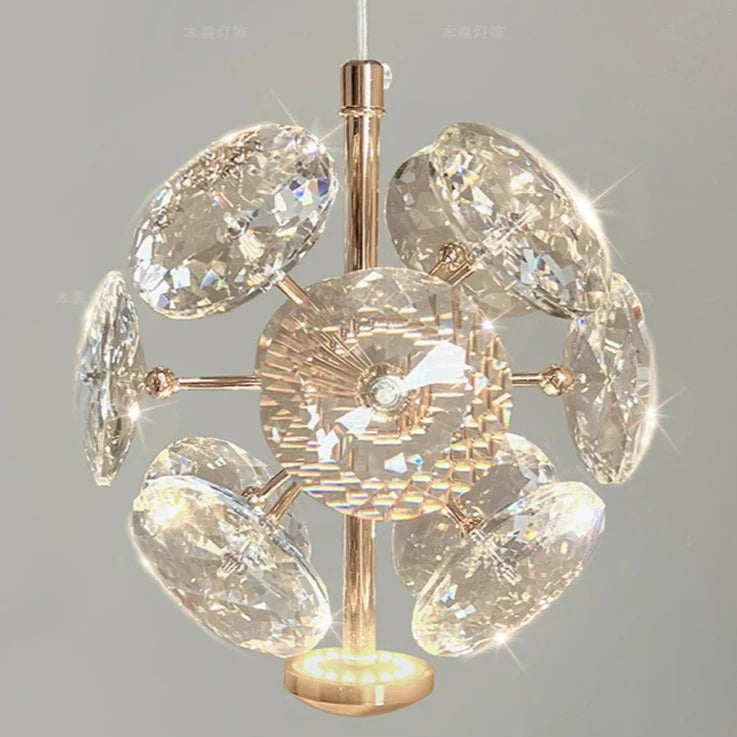 Modern K9 Pure Crystal Bedside Small Chandelier Light Lluxury Crystal Wall Lamp Corridor Ceiling Lamp Bar Decoration Noble Lamps