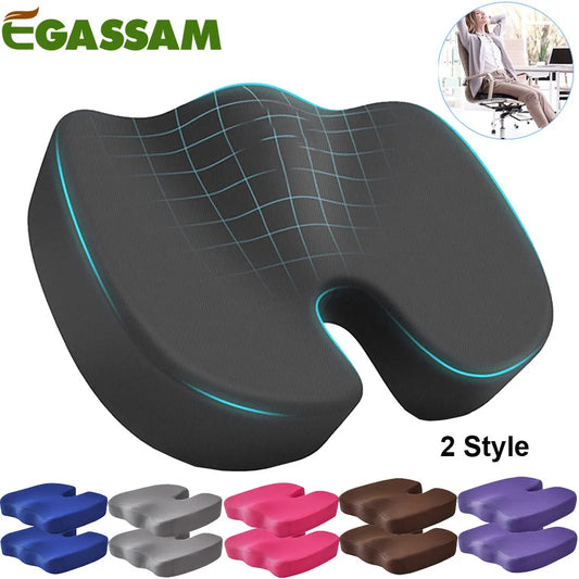 Seat Cushions for Office Chairs Memory Foam Coccy Cushion Pads for Tailbone Pain Sciatica Relief Pillow Correct Sitting Posture