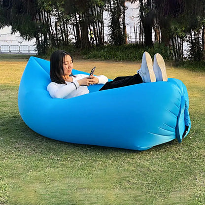 Air Sofa Versatile Sleeping Bag Inflatable Air Lazy Sofa Foldable Sofa Chair Fashion Manufacturers Lazy Chair for Outdoor