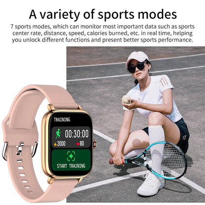 Call Smart Watch Women Custom Dial Smartwatch For Android IOS Waterproof Bluetooth Music Watches Full Touch Bracelet Clock