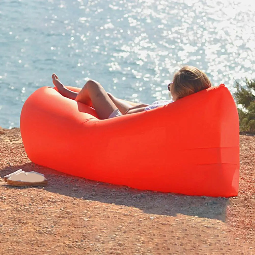 Air Sofa Versatile Sleeping Bag Inflatable Air Lazy Sofa Foldable Sofa Chair Fashion Manufacturers Lazy Chair for Outdoor