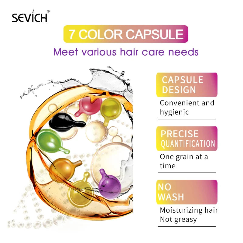 Vitamin Capsule Repair Damaged Hair Keratin Complex Oil Anti-Loss Moroccan Oil Soft Smooth Silky Hair Care Products