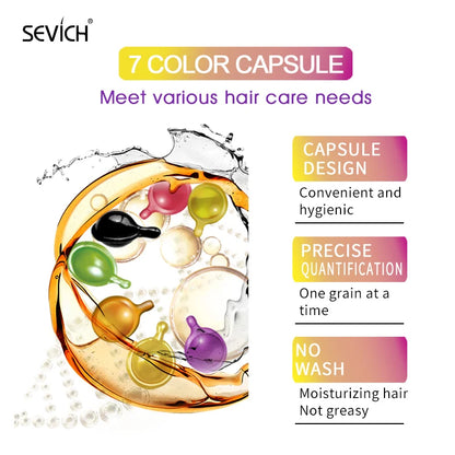 Vitamin Capsule Repair Damaged Hair Keratin Complex Oil Anti-Loss Moroccan Oil Soft Smooth Silky Hair Care Products