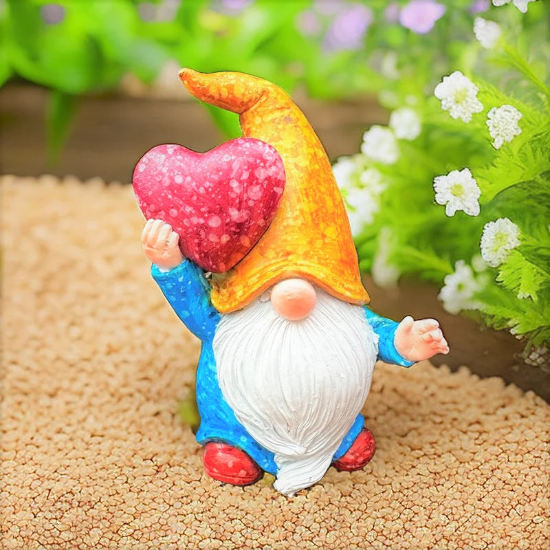 1pc Garden Elf Gnome Resin Sculpture, Outdoor Statue,  For Outdoor Indoor Patio Yard Lawn Porch Ornament Gift