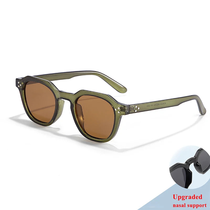 New Retro Polarized TR90 Frame Men's Sunglasses Fashion Polygon Women Sunglasses Male Outddor High Quality Travel UV400 Eyewear